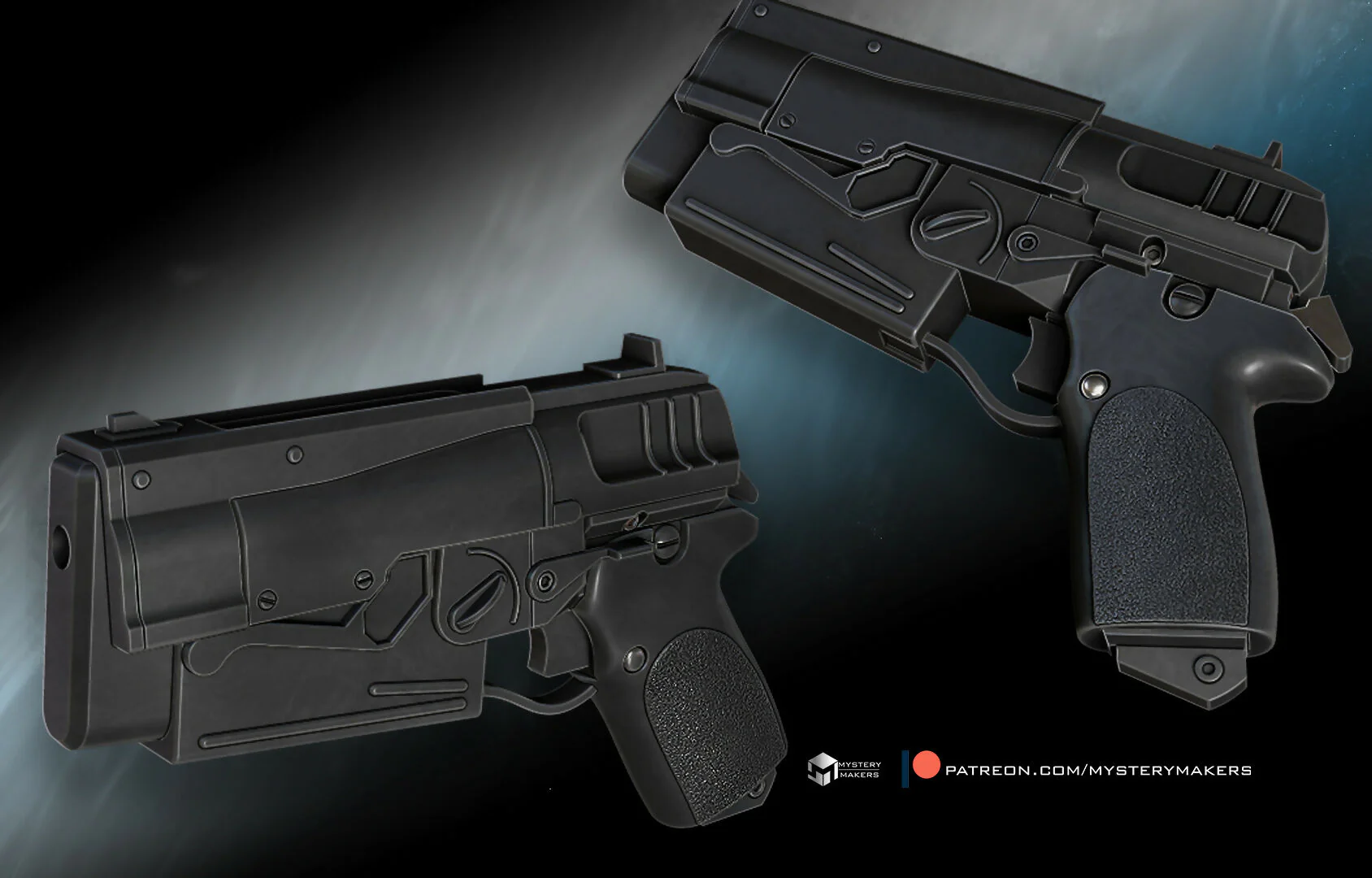 10 mm blaster 2 - Fallout - functional trigger/hammer action - Image 2