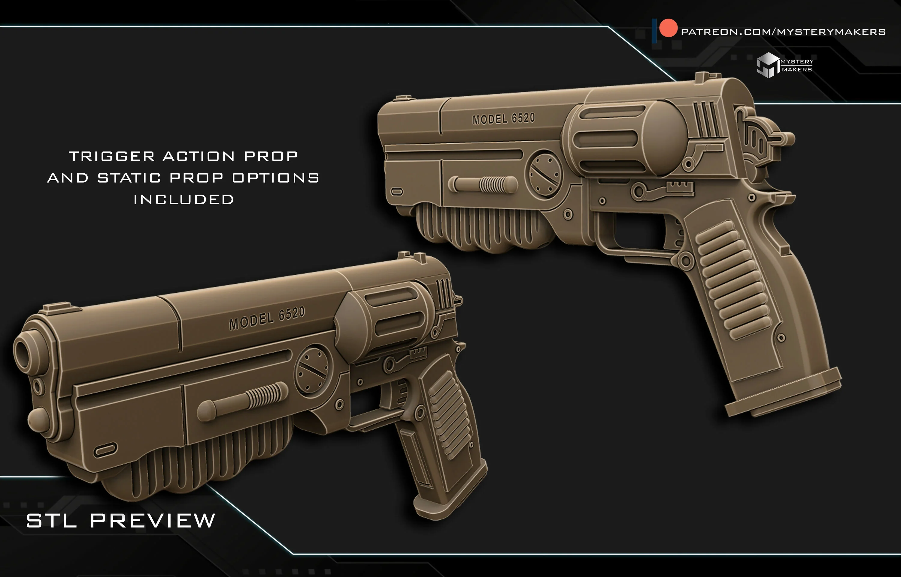10 mm blaster Fallout - functional trigger/hammer action - Image 3