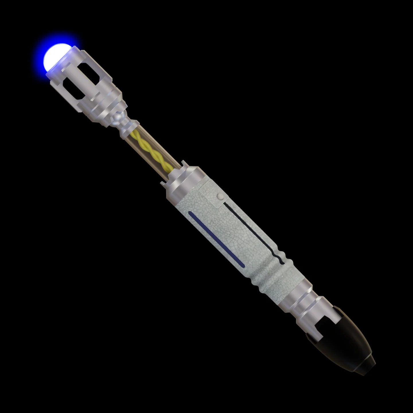 10th Doctor Who Articulated Sonic Screwdriver 3D Print Model - Image 3