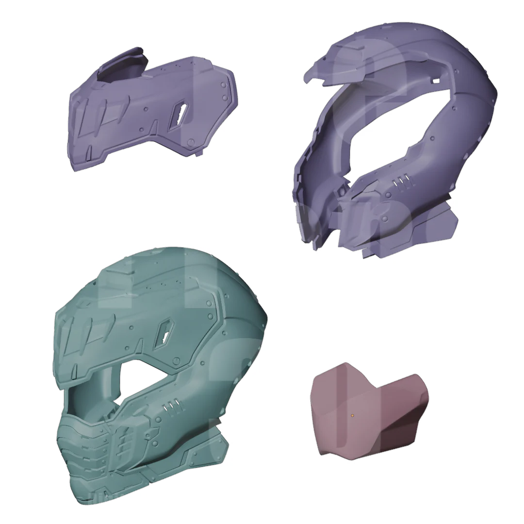 3D Printable Dark Slayer Helmet STL File - JP3D - Image 10
