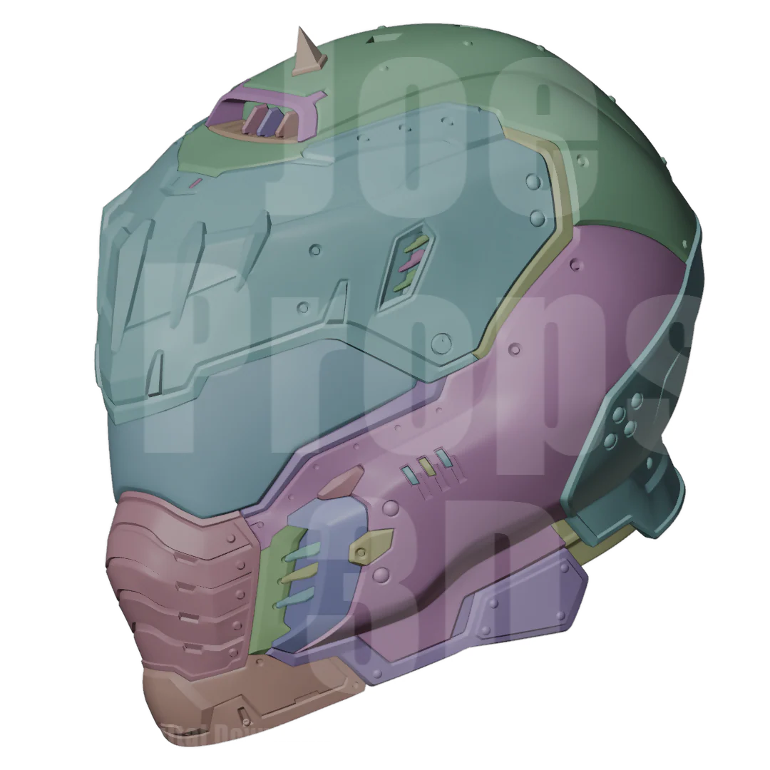 3D Printable Dark Slayer Helmet STL File - JP3D - Image 9