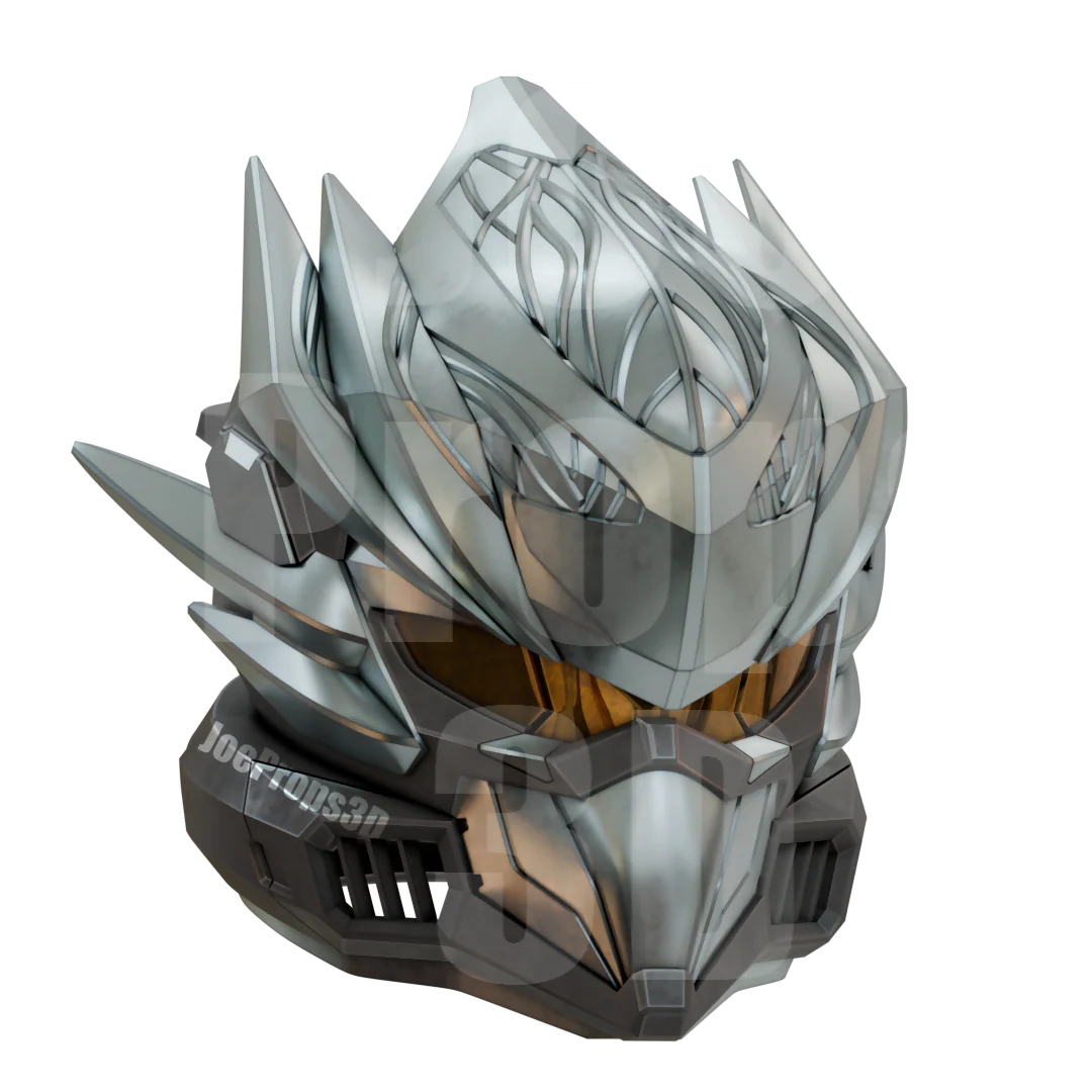 3D Printable Hayabusa Space Spartan Helmet STL File - JP3D - Image 3