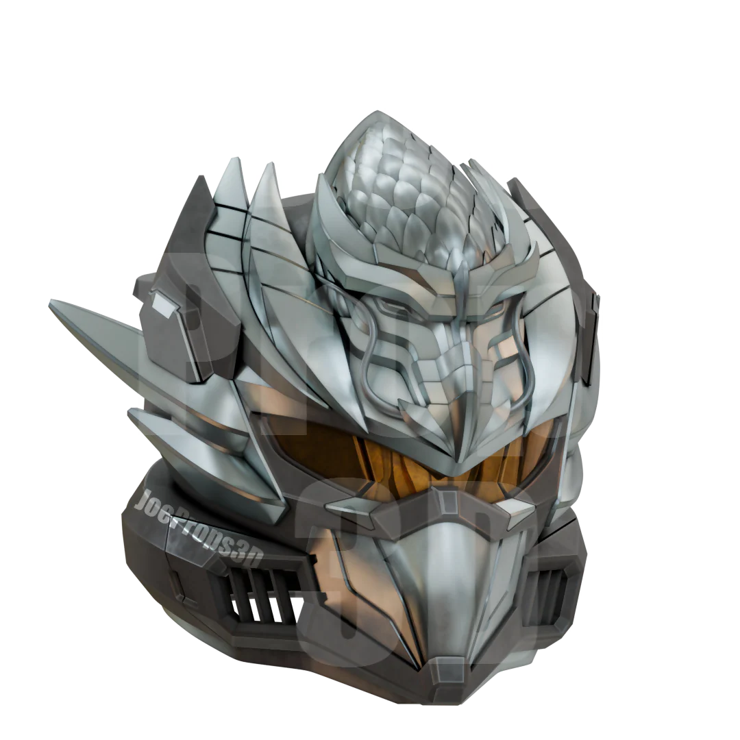3D Printable Hayabusa Space Spartan Helmet STL File - JP3D - Image 4