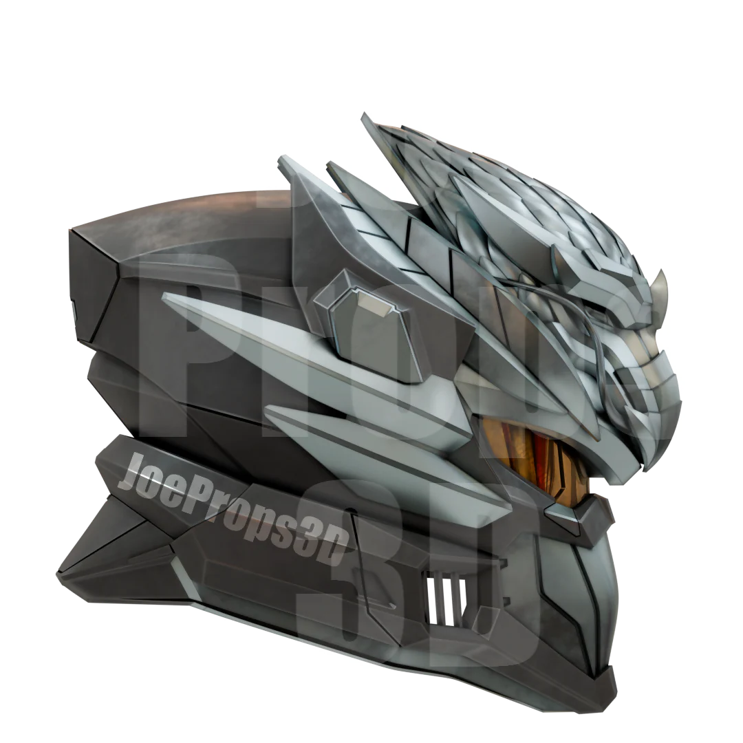 3D Printable Hayabusa Space Spartan Helmet STL File - JP3D - Image 6