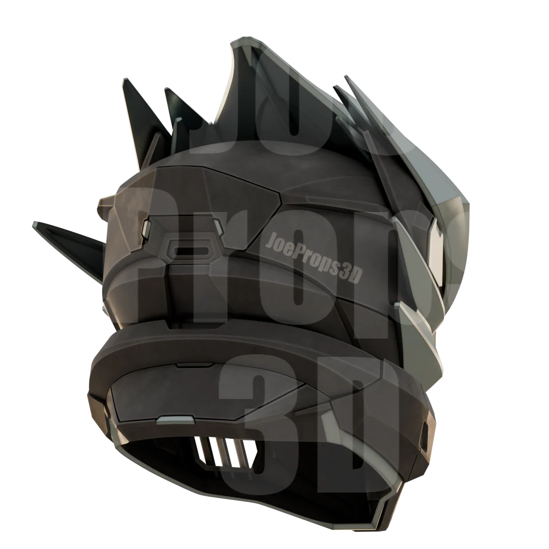 3D Printable Hayabusa Space Spartan Helmet STL File - JP3D - Image 7