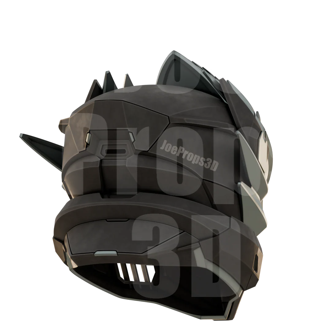 3D Printable Hayabusa Space Spartan Helmet STL File - JP3D - Image 8
