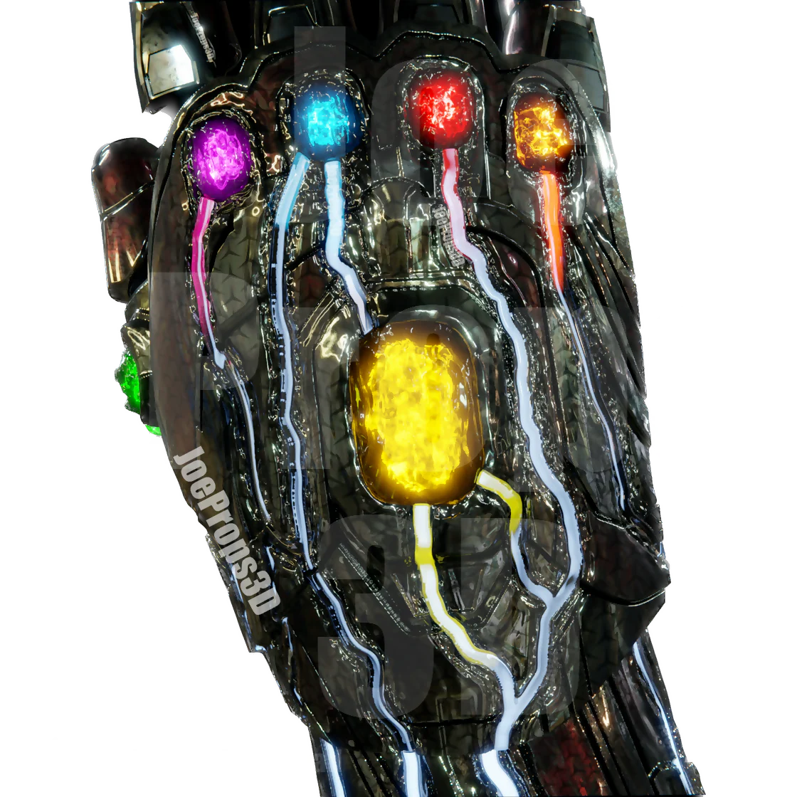3D Printable Infinity Gauntlet STL File - JP3D - Image 7