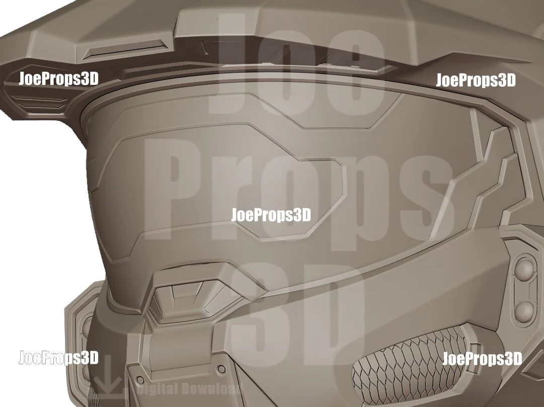 3D Printable Infinity Spartan Mark 6 Helmet STL File - JP3D - Image 6