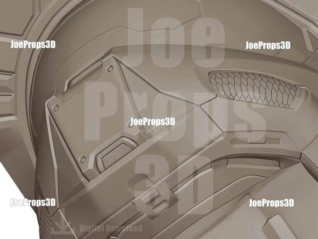 3D Printable Infinity Spartan Mark 6 Helmet STL File - JP3D - Image 7