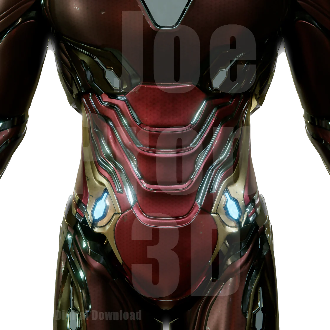 3D Printable Mark 50 Full Suit STL File - JP3D - Image 7
