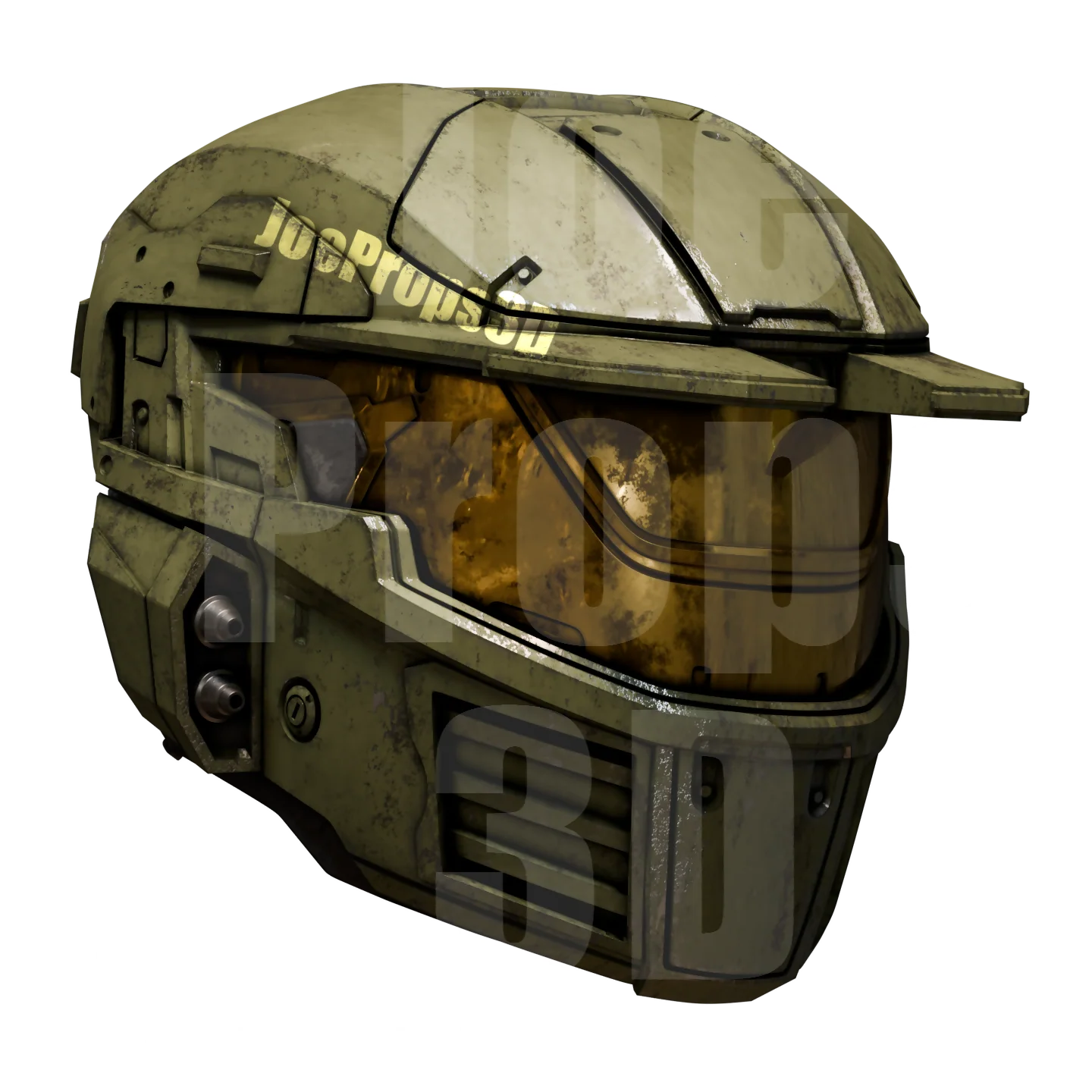 3D Printable Mark IV Wars Helmet STL File - JP3D - Image 3