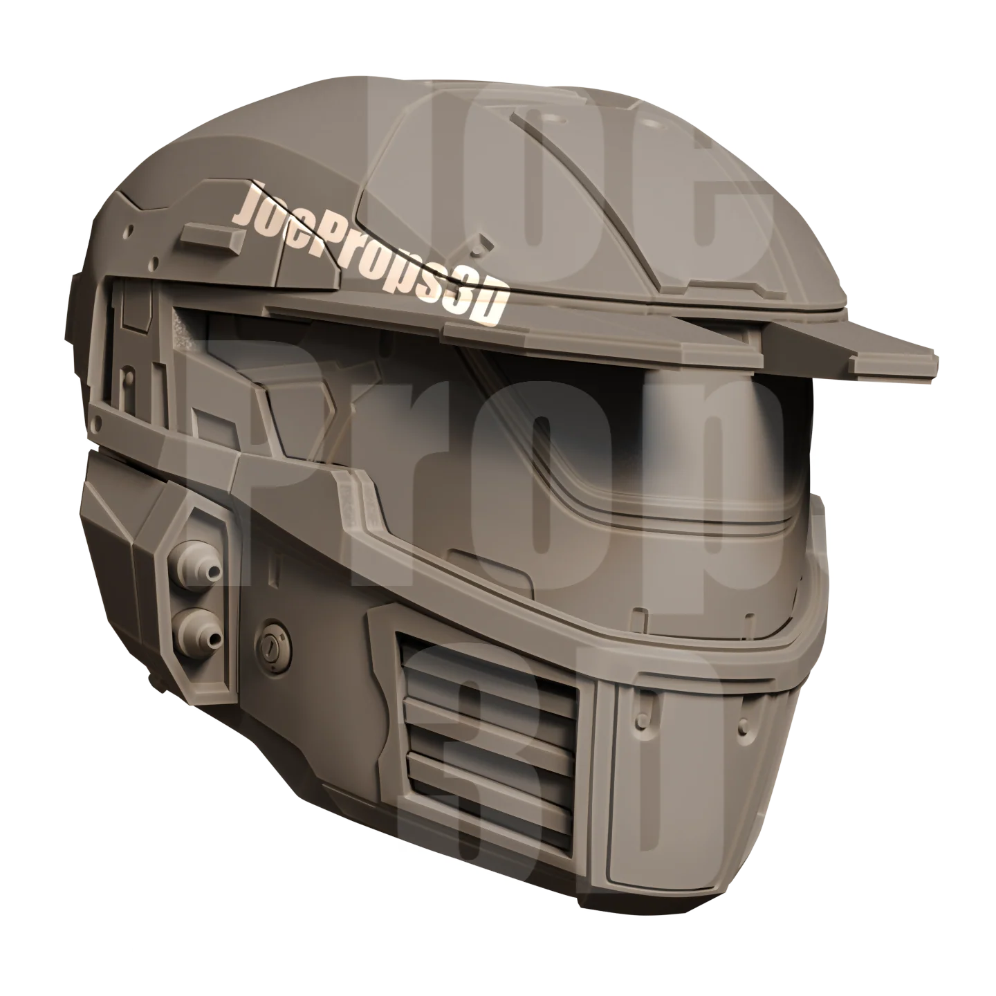 3D Printable Mark IV Wars Helmet STL File - JP3D - Image 4