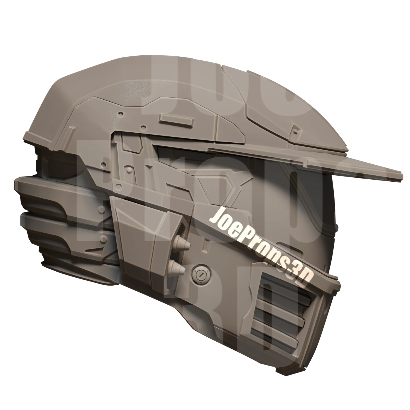 3D Printable Mark IV Wars Helmet STL File - JP3D - Image 6