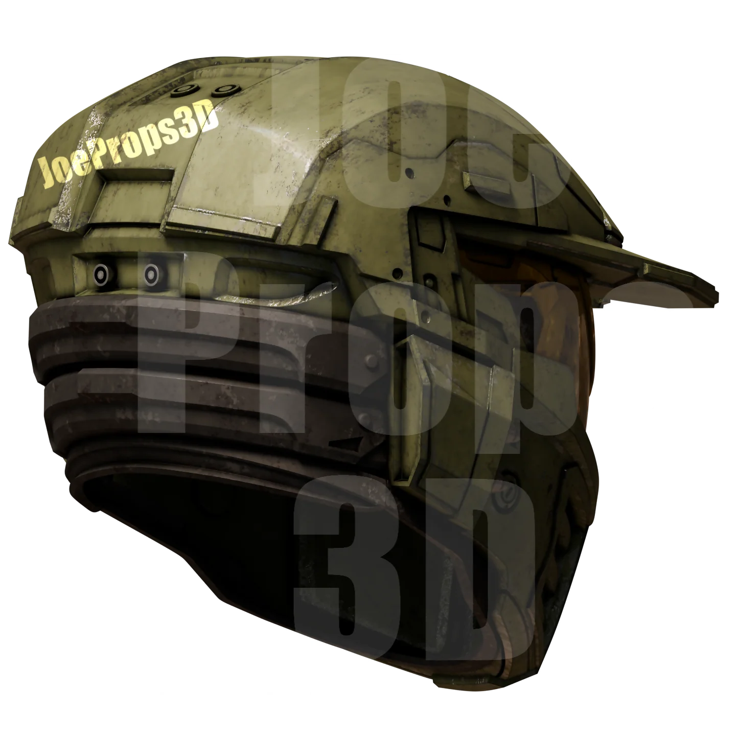 3D Printable Mark IV Wars Helmet STL File - JP3D - Image 7