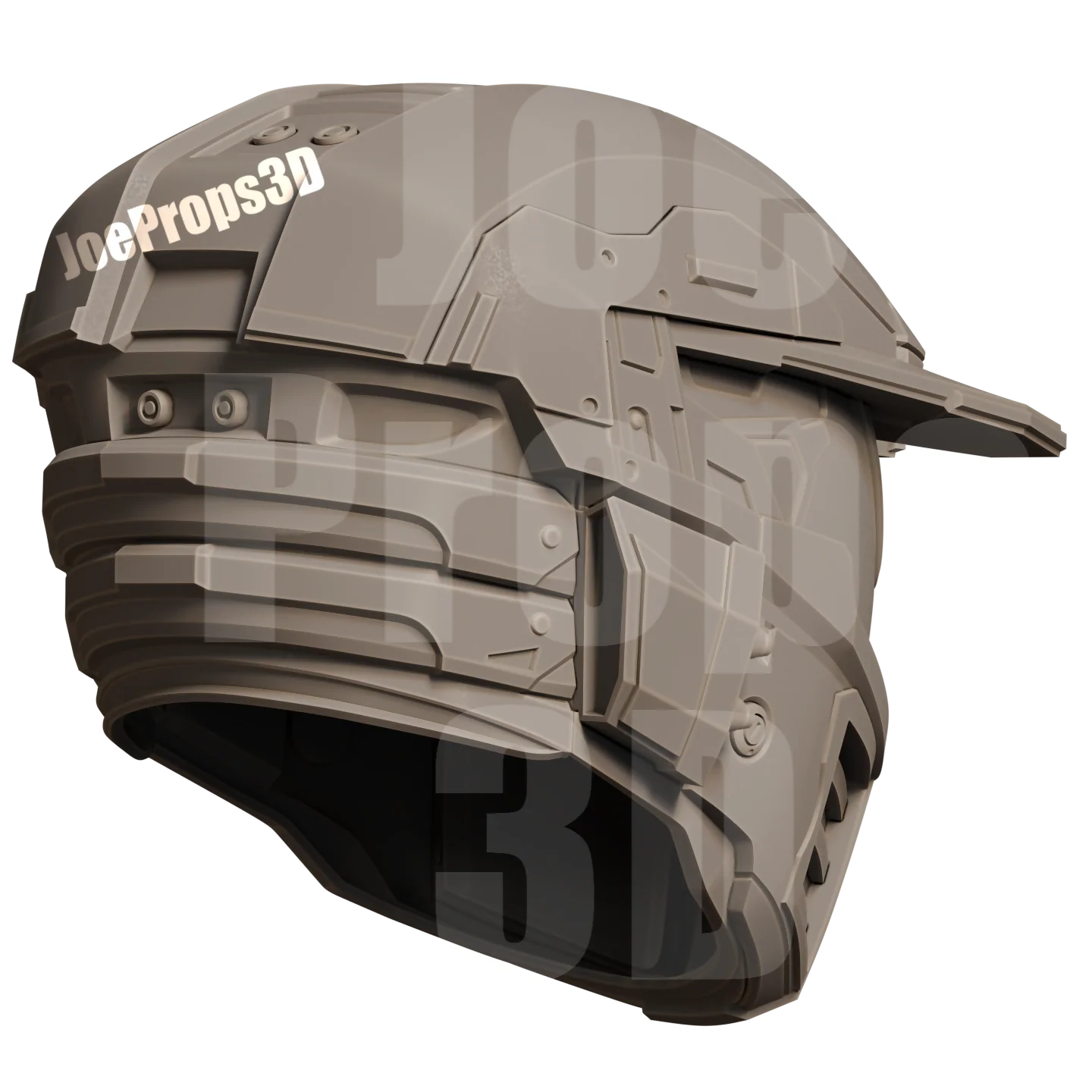 3D Printable Mark IV Wars Helmet STL File - JP3D - Image 8