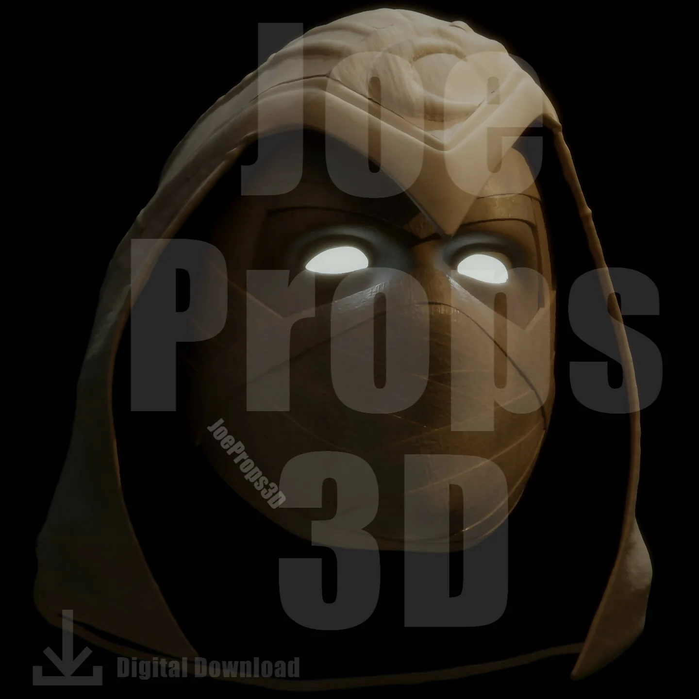 3D Printable Moon-Light Head STL File - JP3D - Image 5