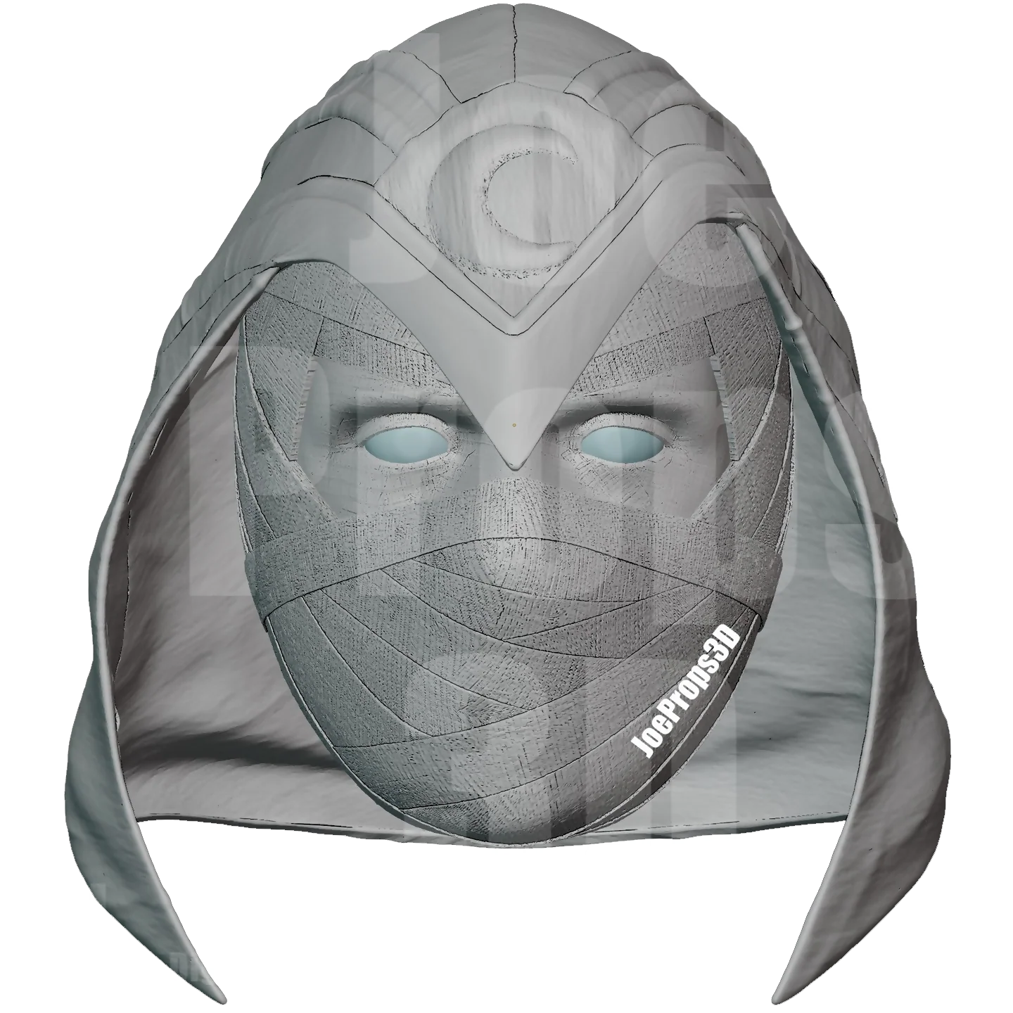 3D Printable Moon-Light Head STL File - JP3D - Image 6