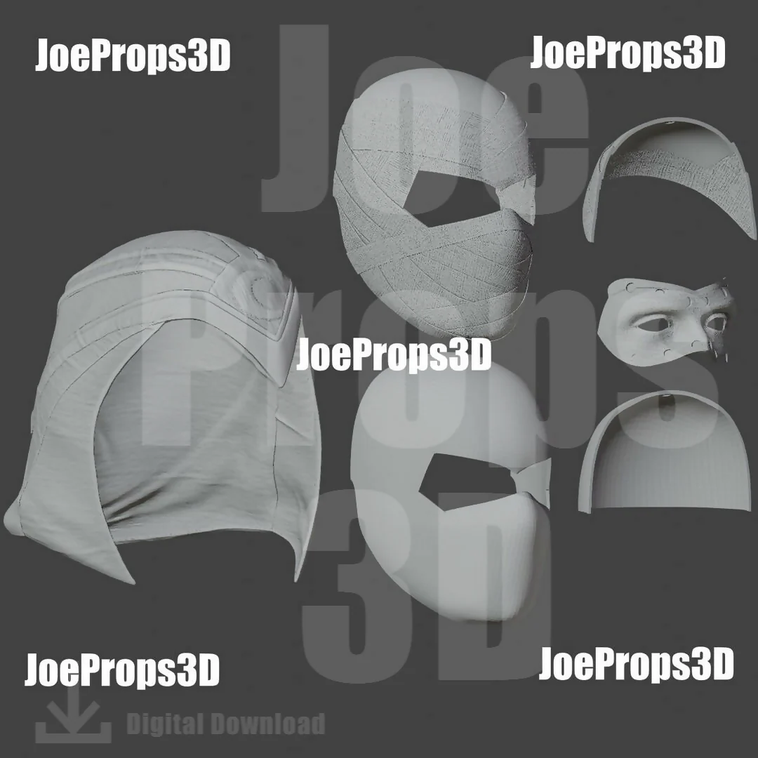 3D Printable Moon-Light Head STL File - JP3D - Image 9