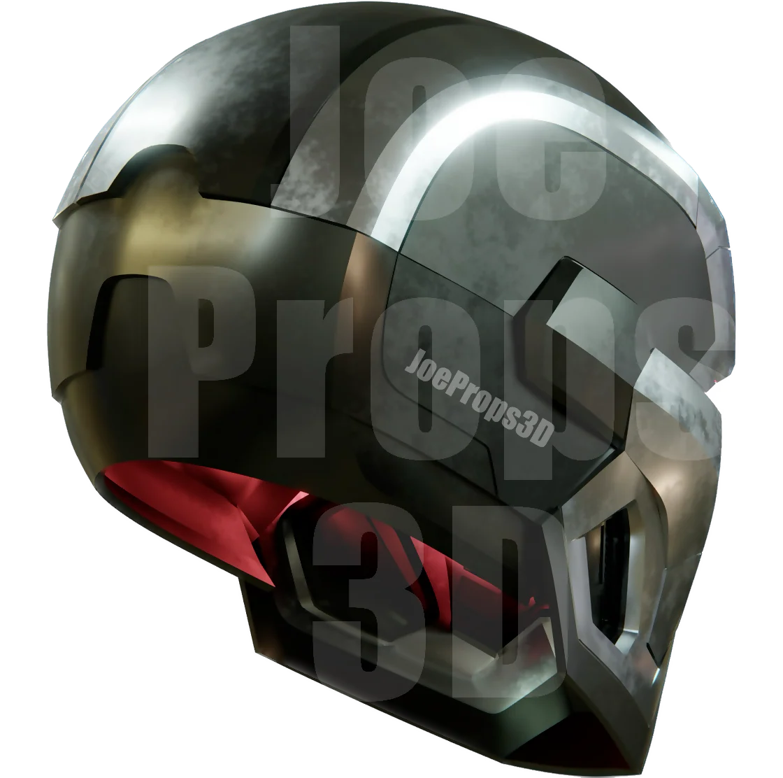 3D Printable Weapon Machine Mark 6 Helmet STL File - JP3D - Image 3