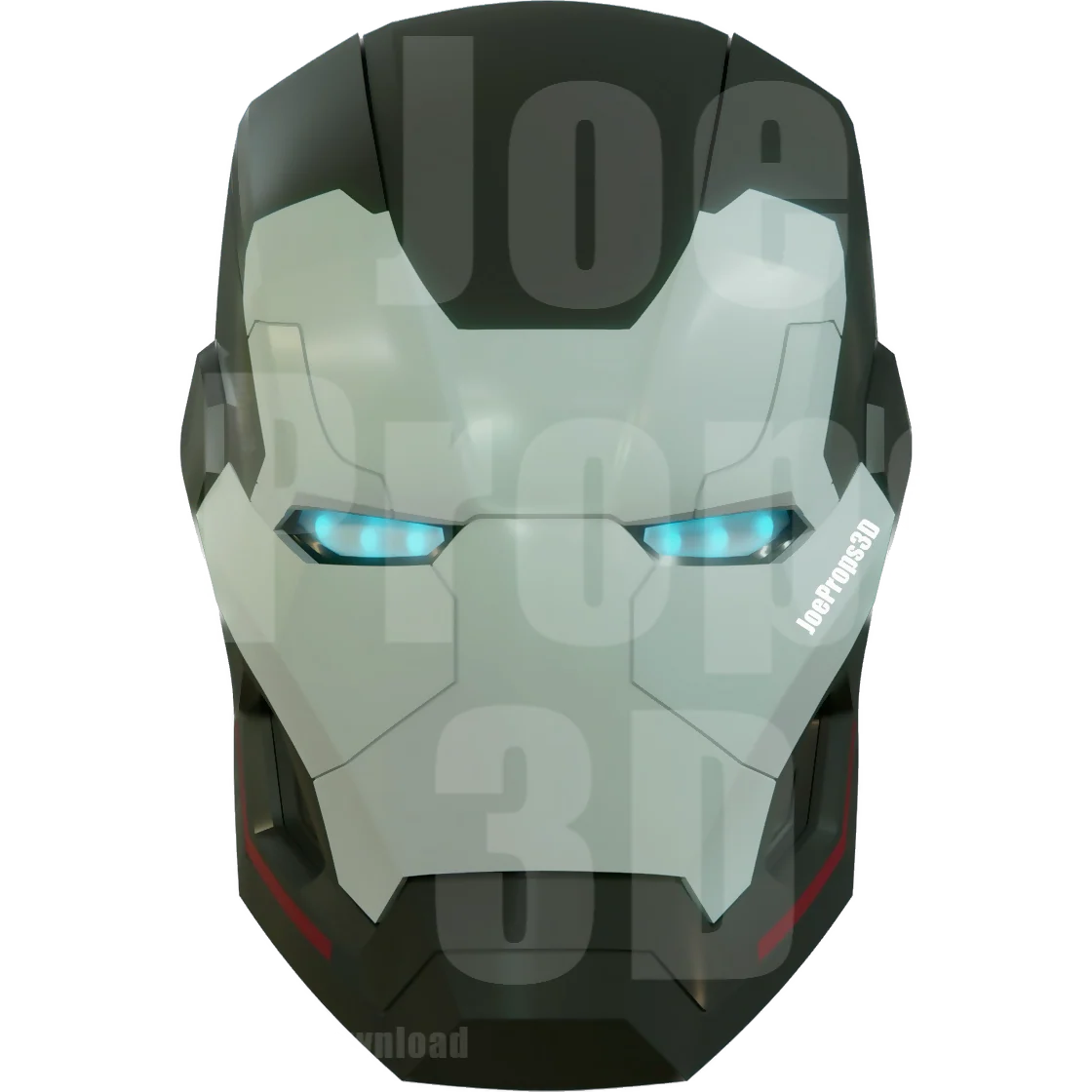 3D Printable Weapon Machine Mark 6 Helmet STL File - JP3D - Image 4