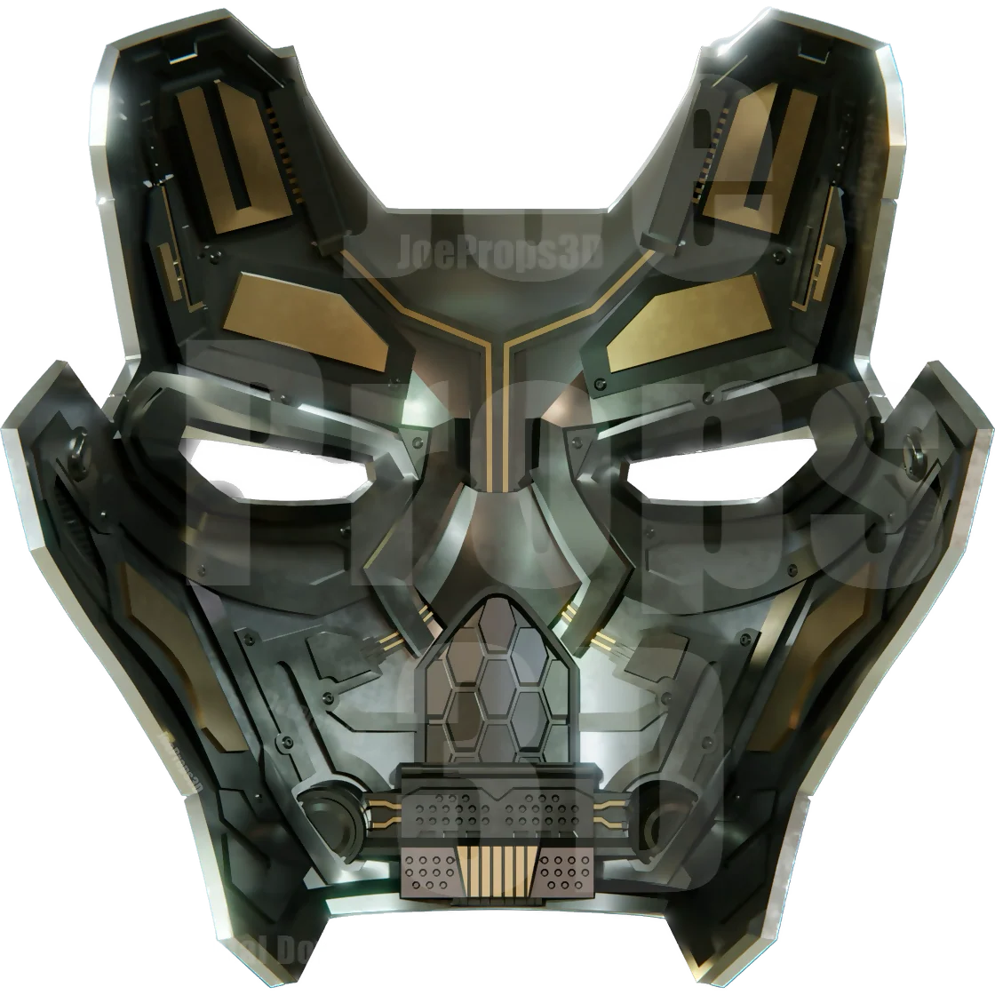 3D Printable Weapon Machine Mark 6 Helmet STL File - JP3D - Image 6