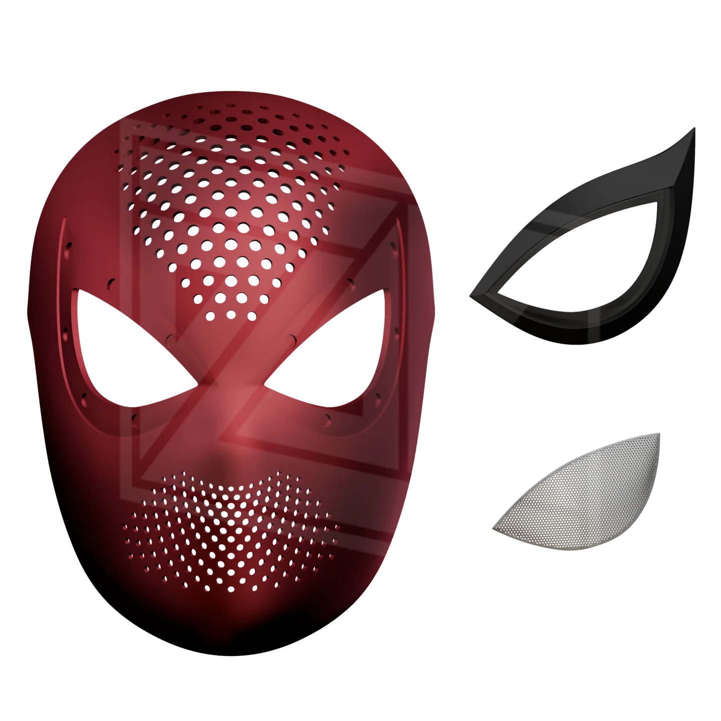 Advanced Spider Hero Faceshell 3D Model - Image 2