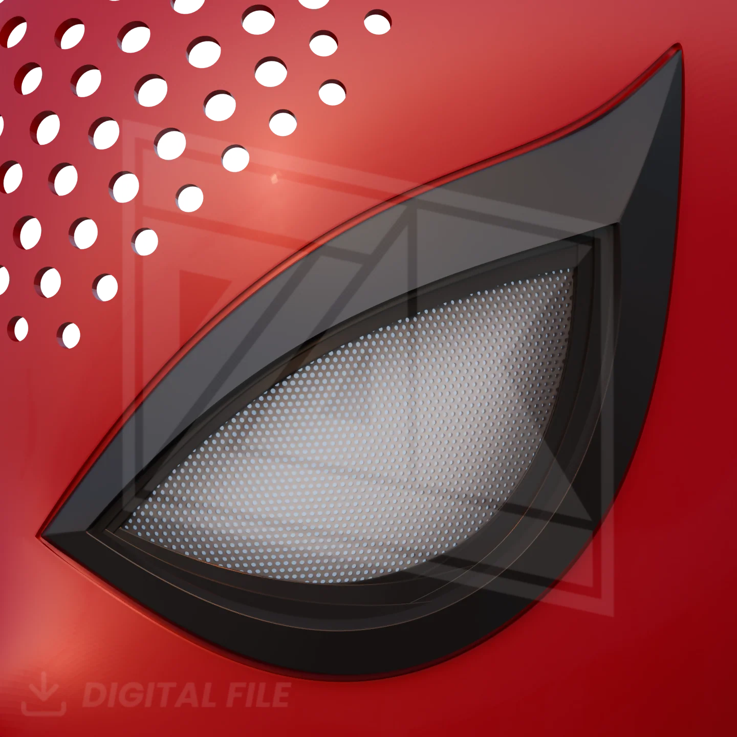Advanced Spider Hero Faceshell 3D Model - Image 6