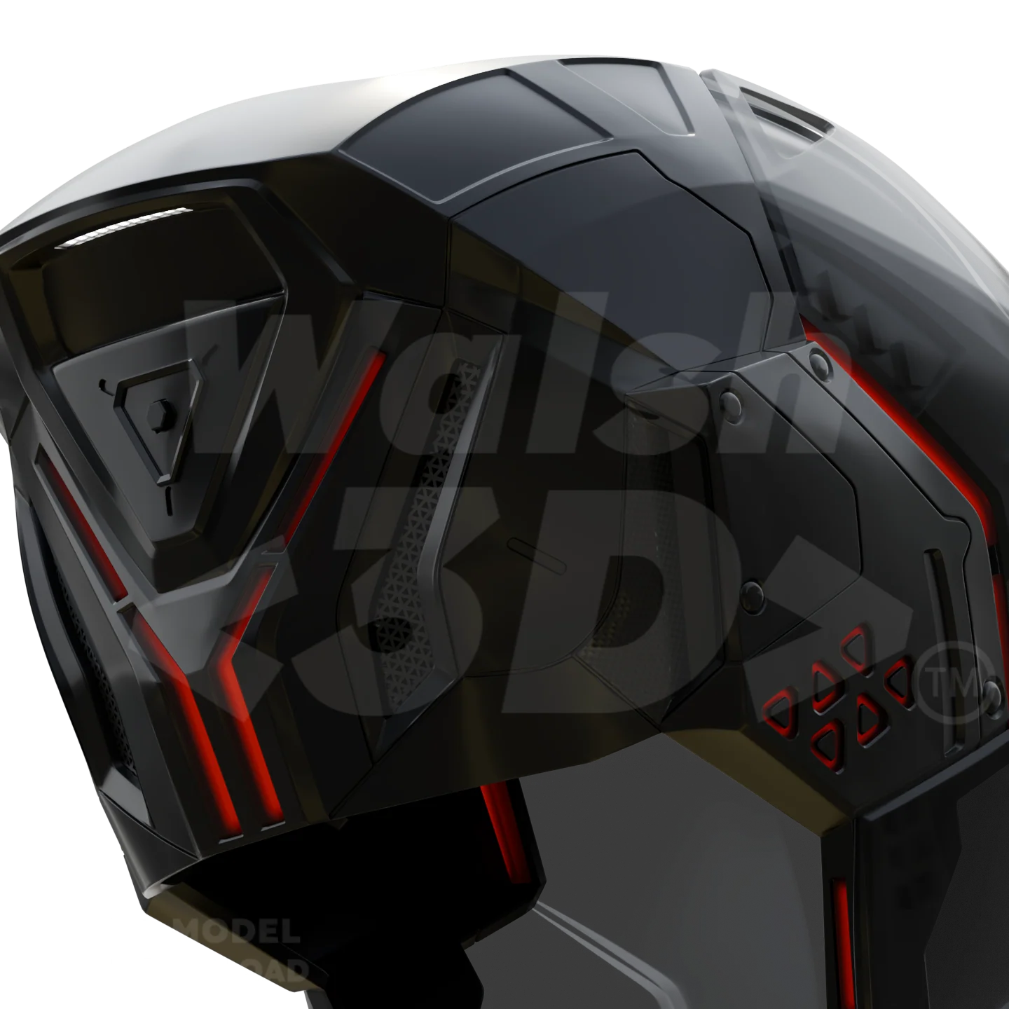 AI Light Warrior Helmet [3D Print Model] - Image 4