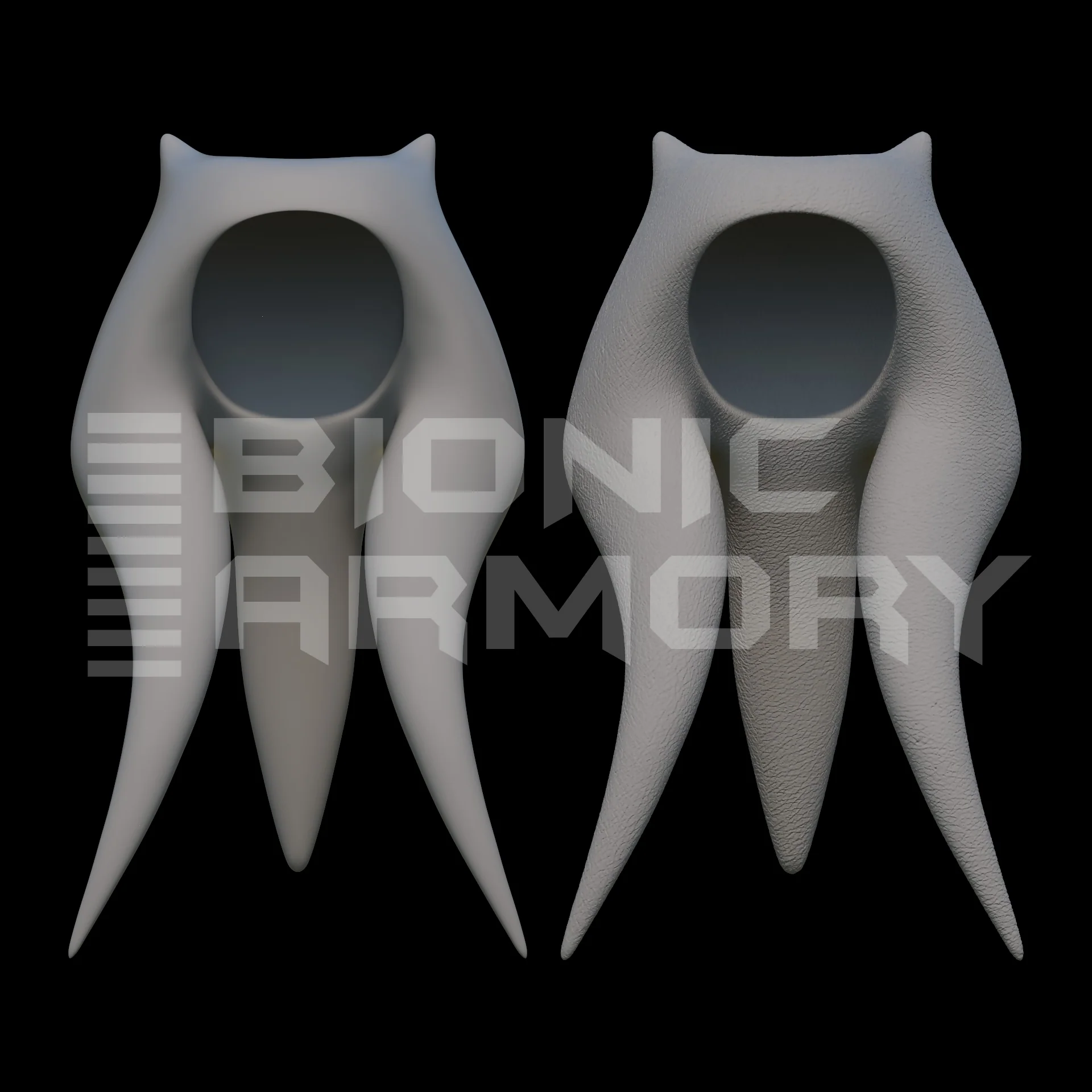 Alien Head Tails & Armor Set 3D Model - Image 8