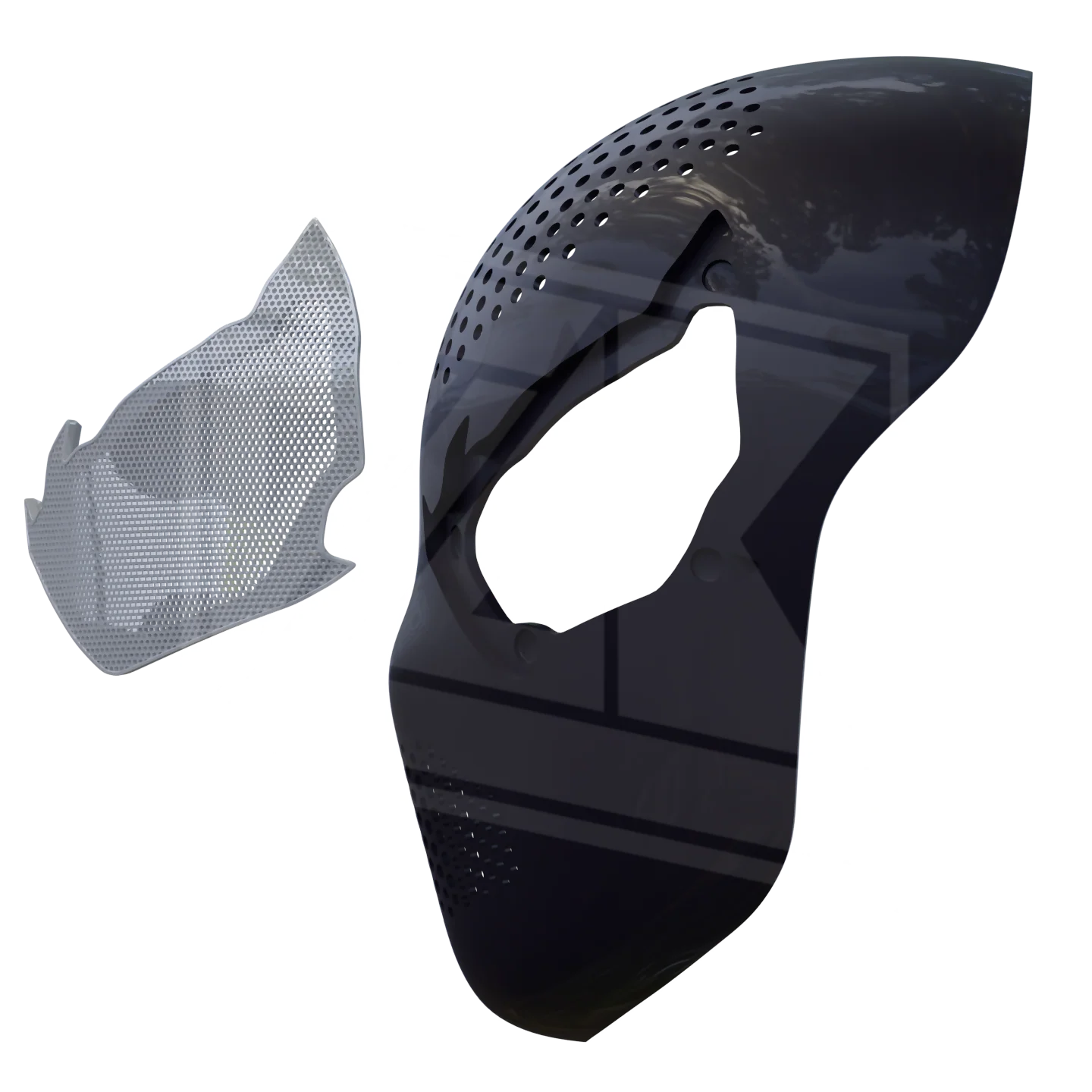 Angry Symbiote Videogame Faceshell 3D Model - Image 2