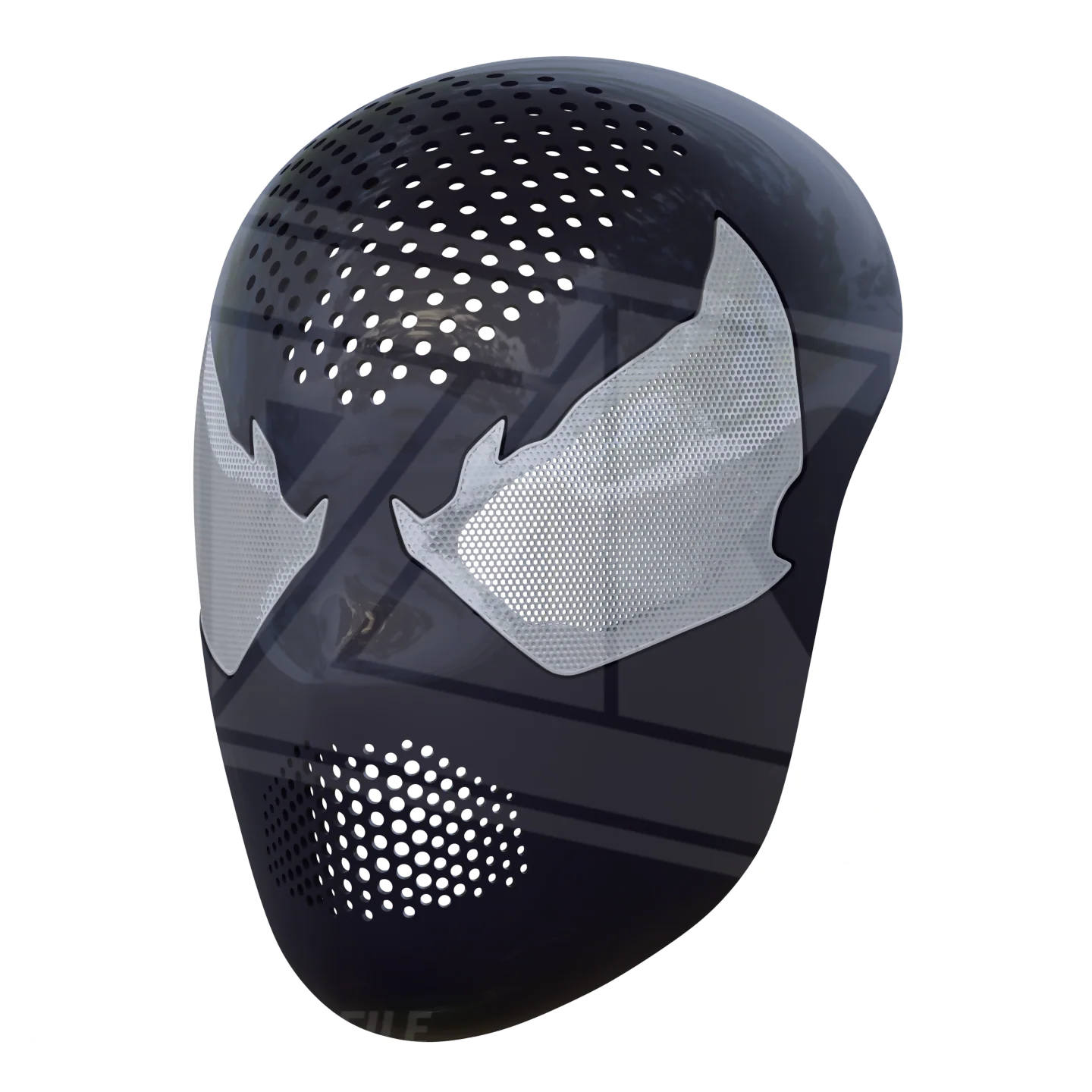 Angry Symbiote Videogame Faceshell 3D Model - Image 3