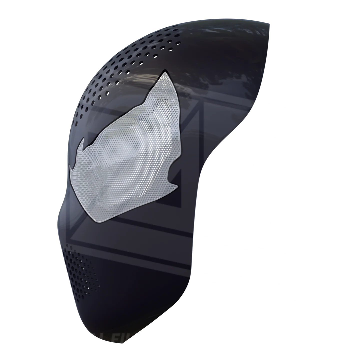 Angry Symbiote Videogame Faceshell 3D Model - Image 4
