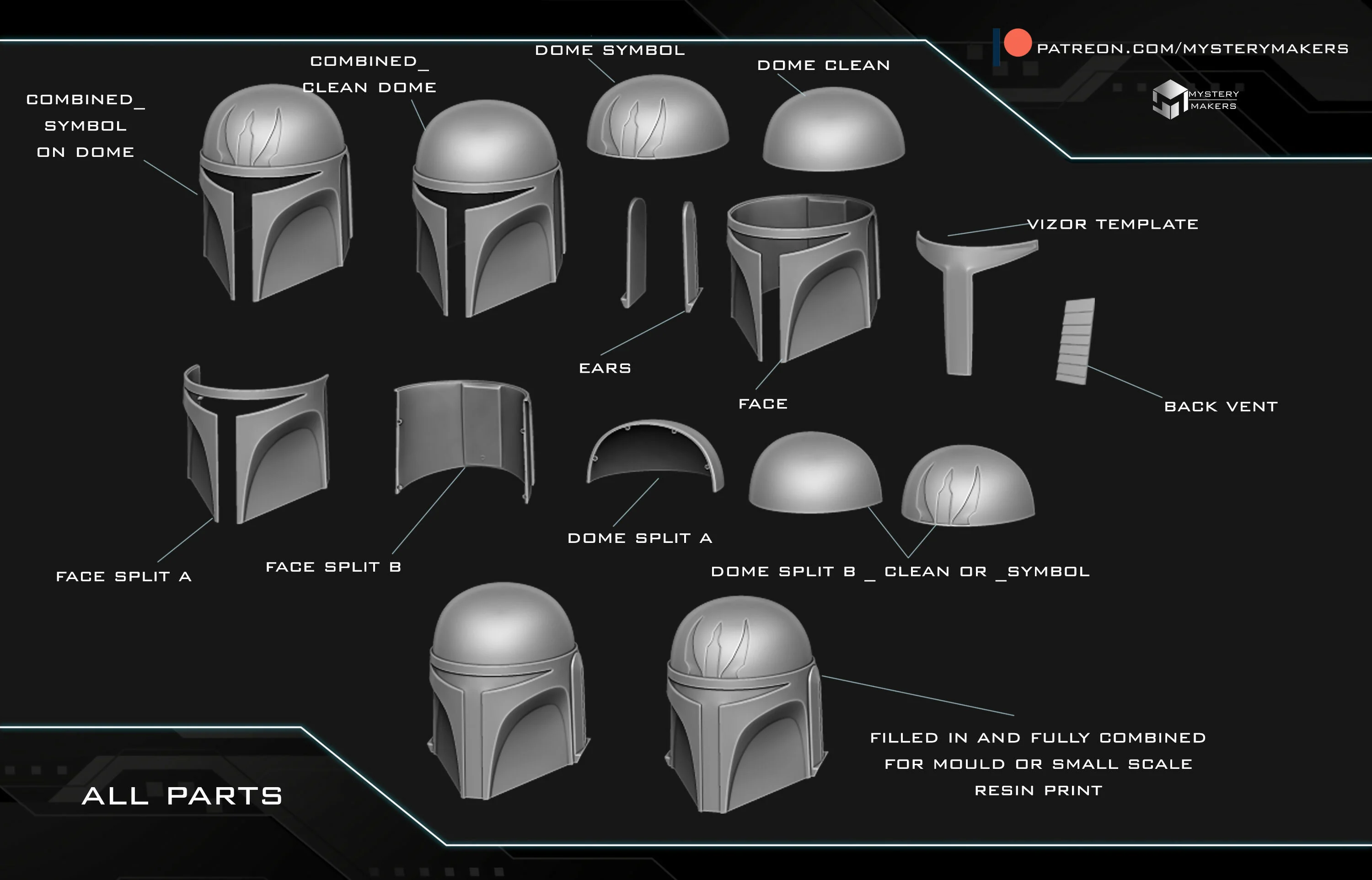 Animated space hunter helmet - Image 3