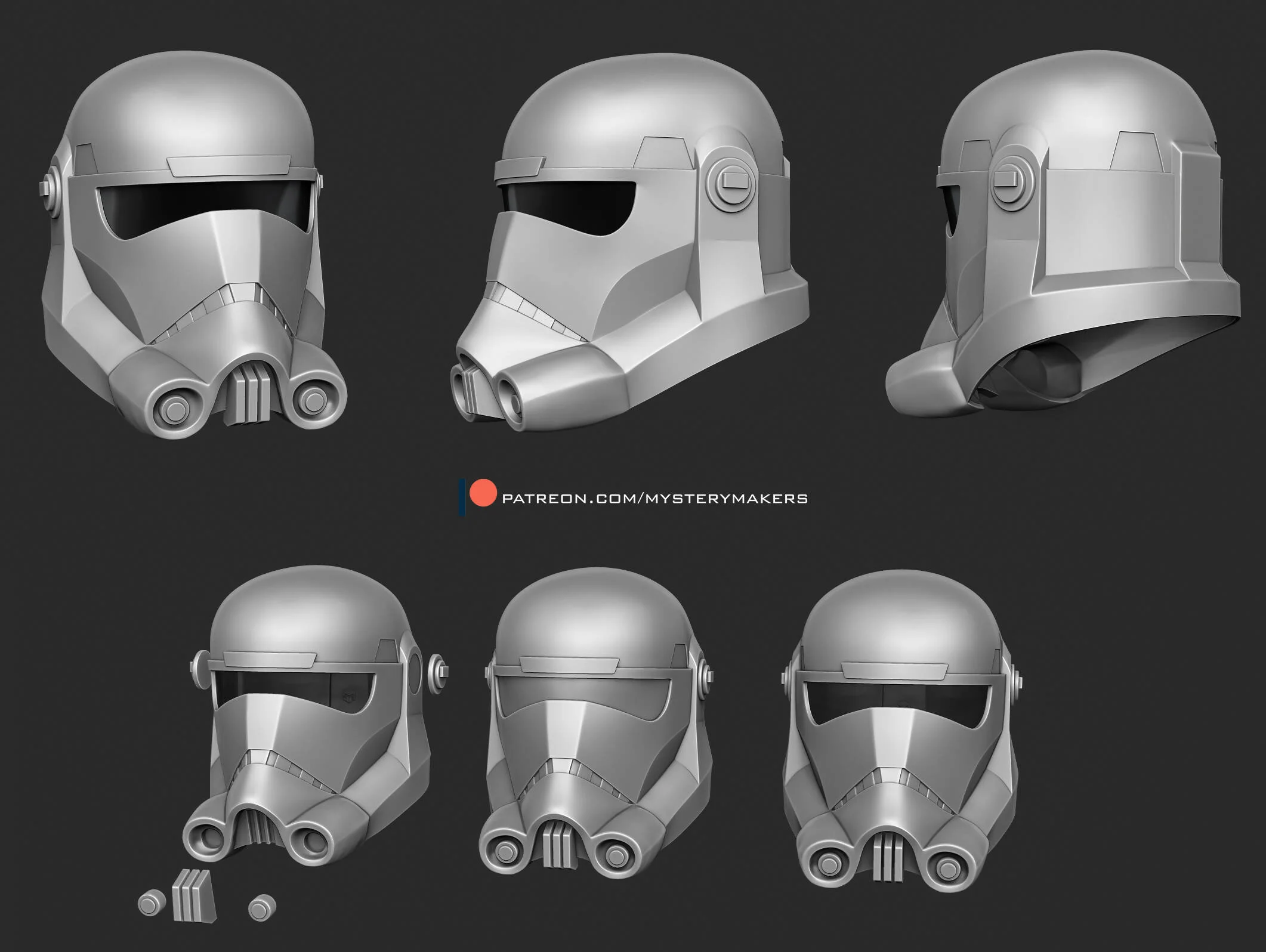 Animated space soldier helmet - Image 2