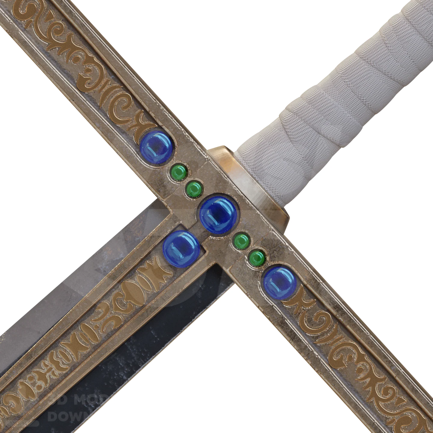 Anime Pirate Giant Sword 3D Print Model - Image 4