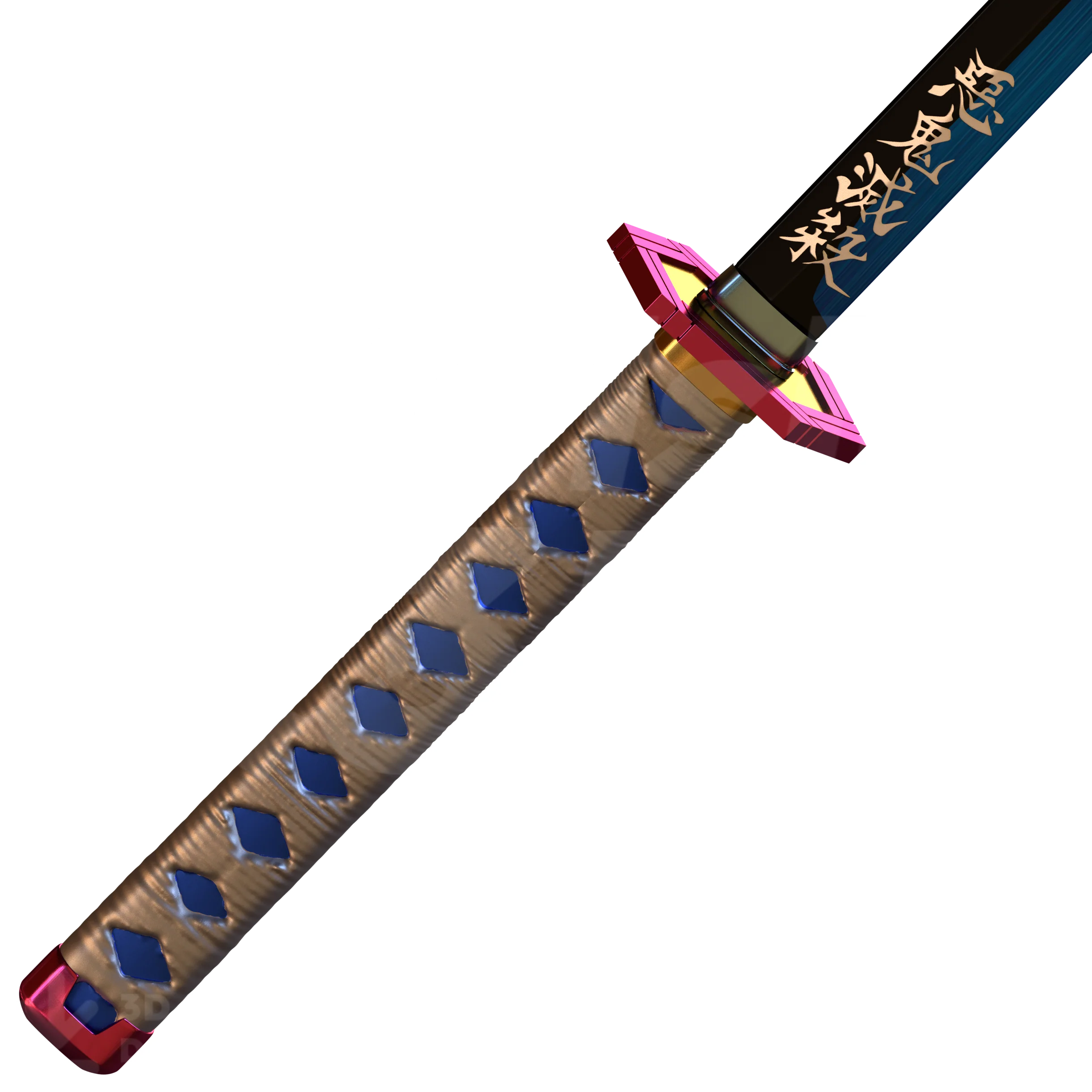 Anime Water Katana 3D Print Model - Image 3