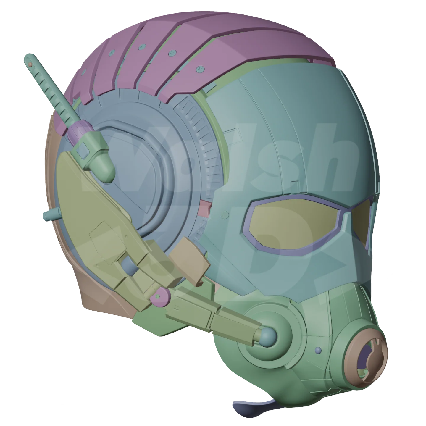 Ant Hero Mark 1 Helmet 3D Print Model - Image 9