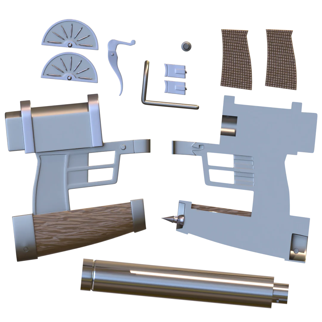 Anti Personnel ODM gear gun 3D Model - Image 2