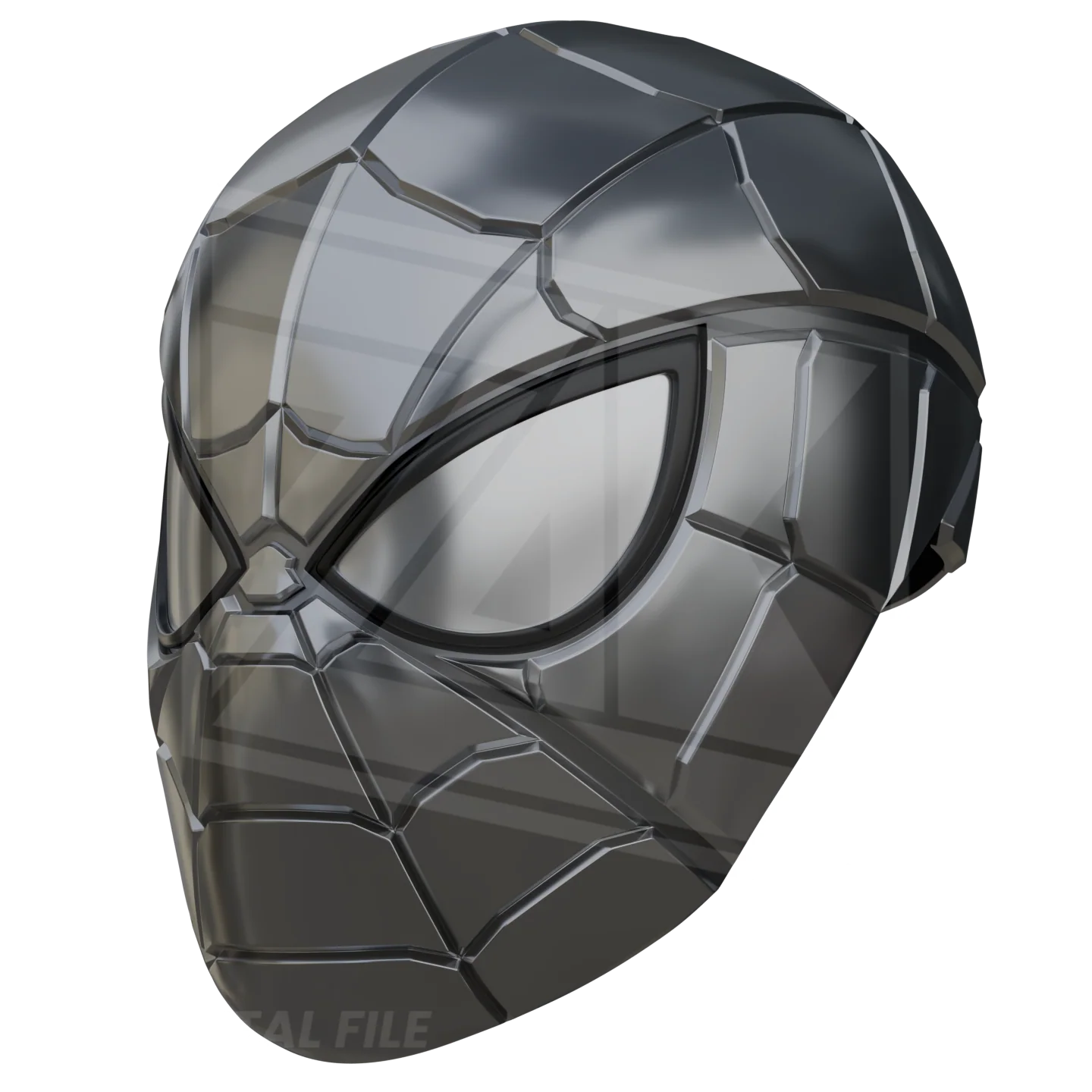 Armored Spider Hero Helmet 3D Model - Image 3