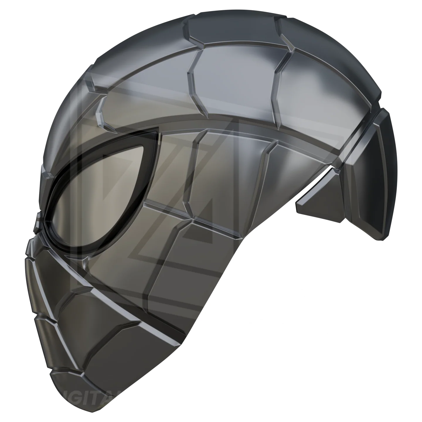 Armored Spider Hero Helmet 3D Model - Image 4