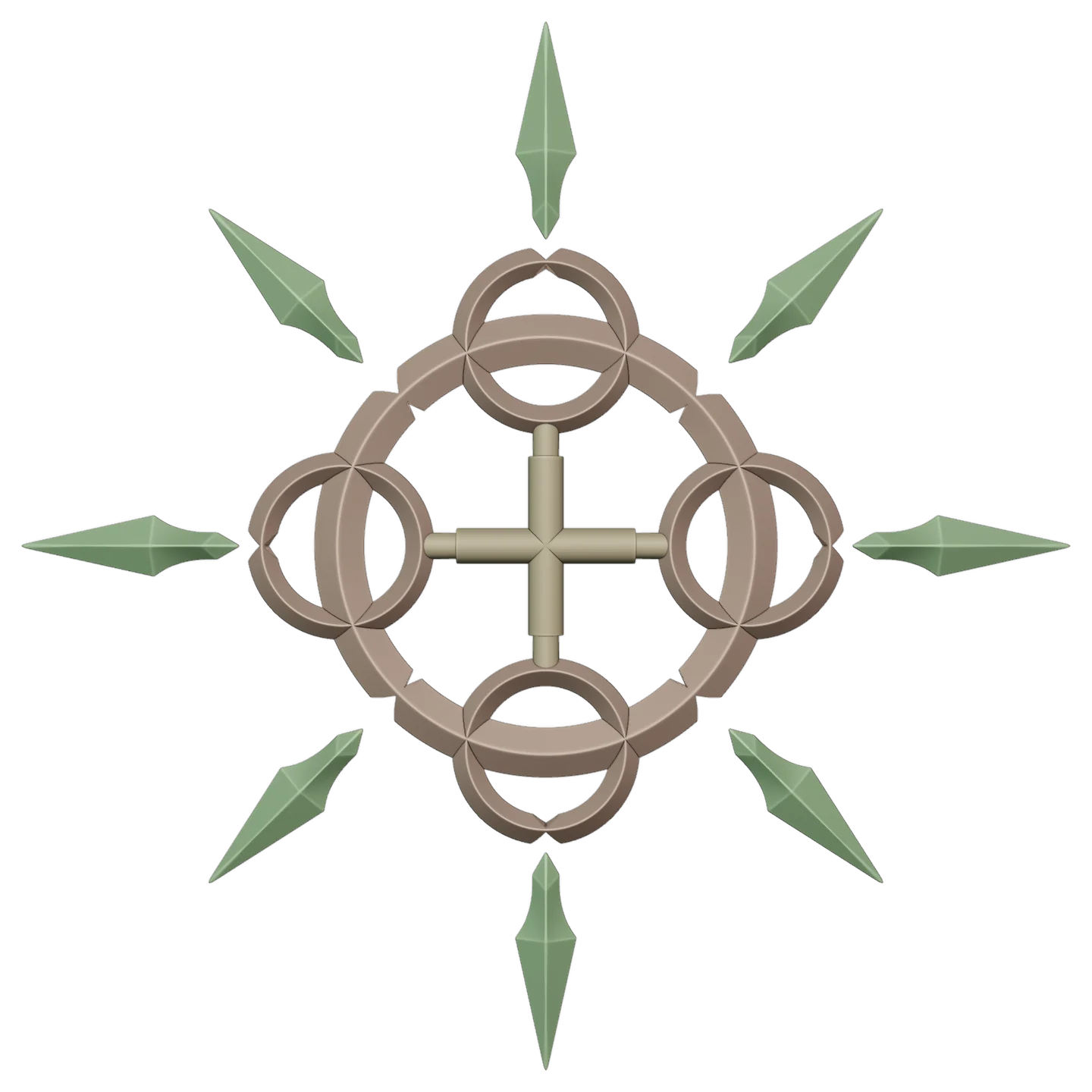 Axel's Eternal Flames Chakrams 3D File - Image 4