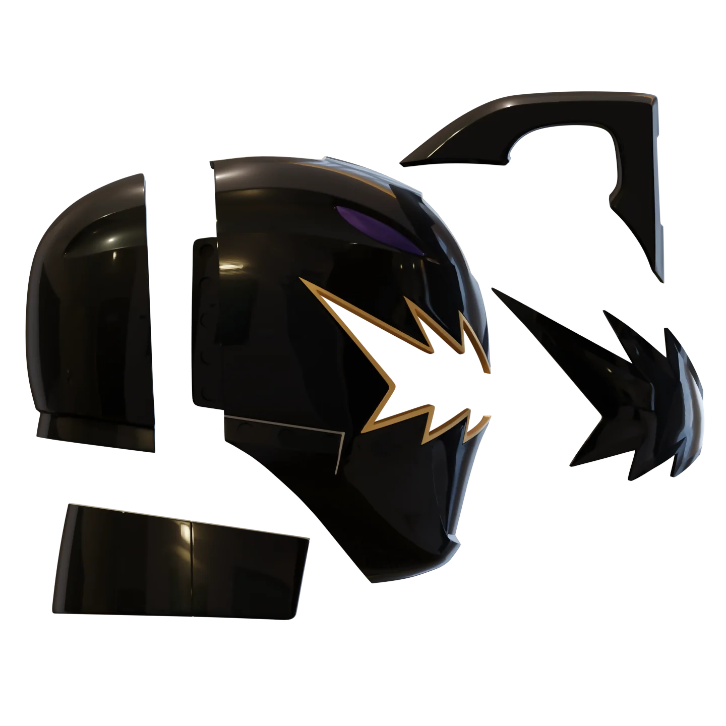 Black Ranger from Power Rangers Dino Thunder 3D Print Model - Image 2