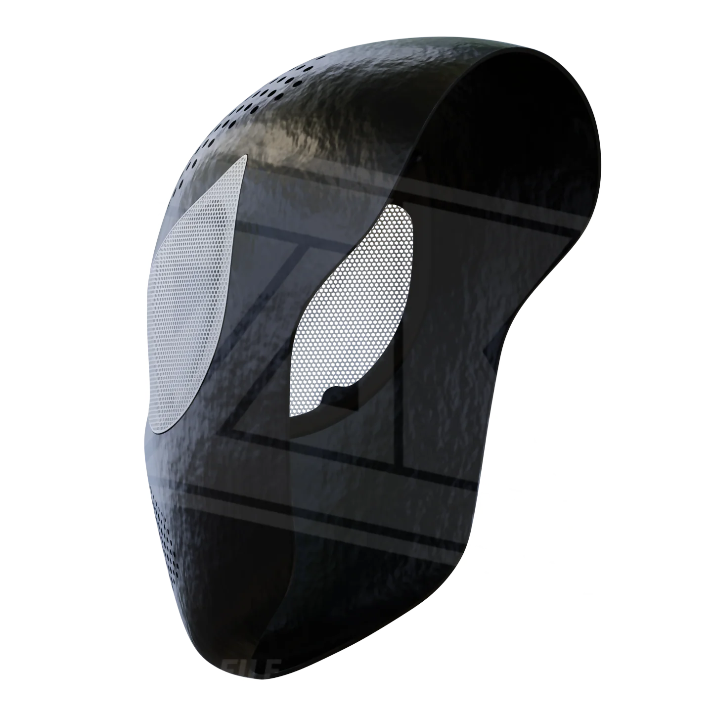 Black Suit Faceshell 3D Model - Image 5
