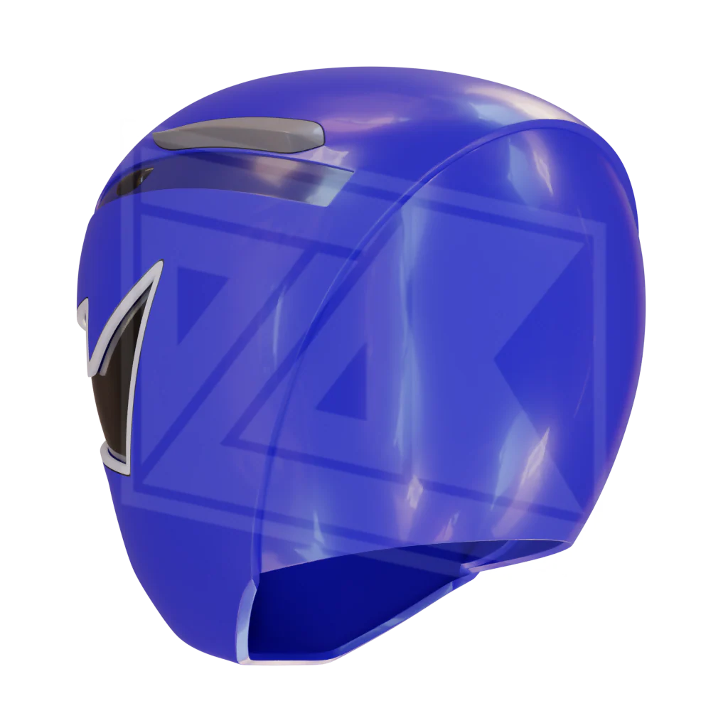 Blue Dino Ranger Helmet 3D Model - Image 5