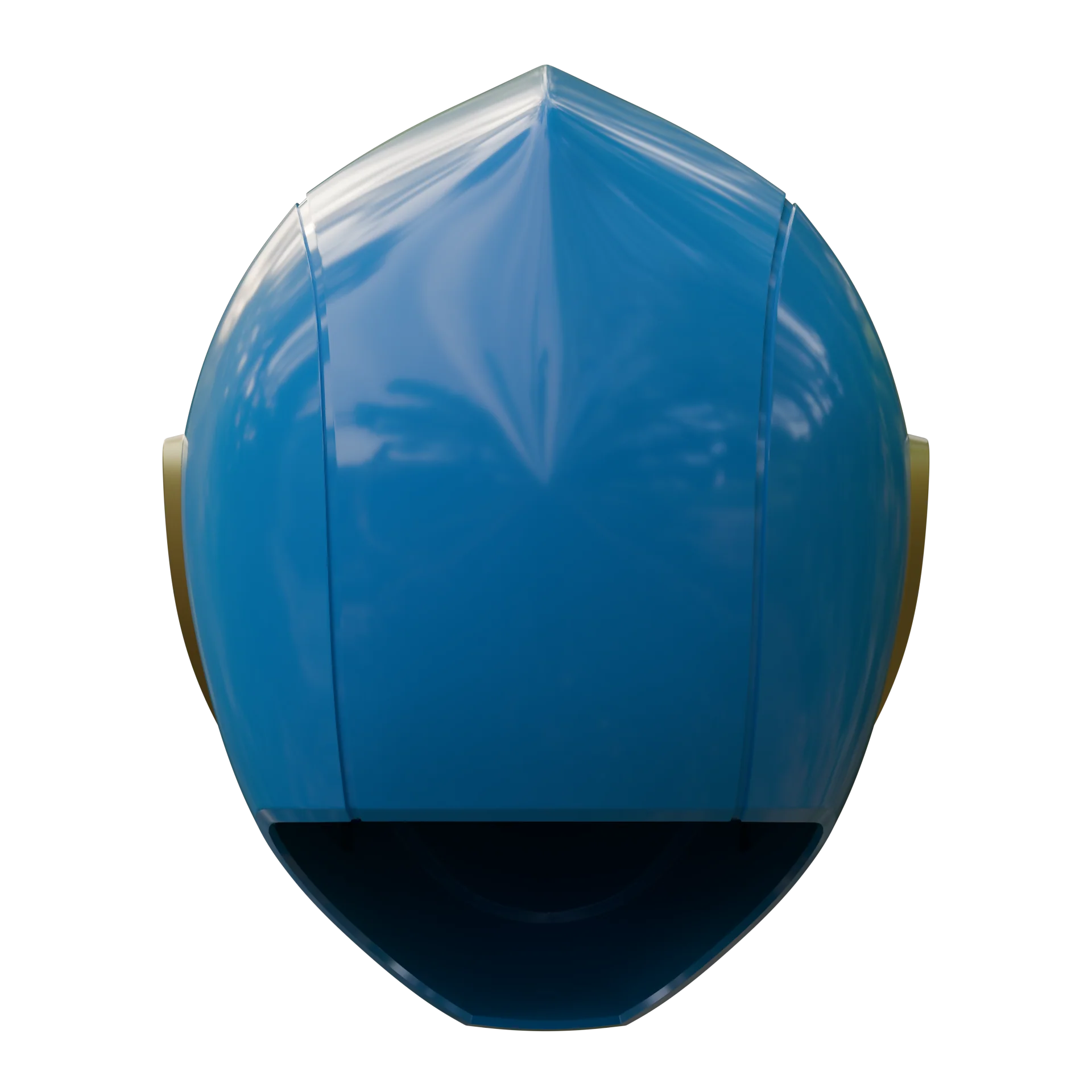 Blue Ninja Ranger Helmet 3D Model - Image 5