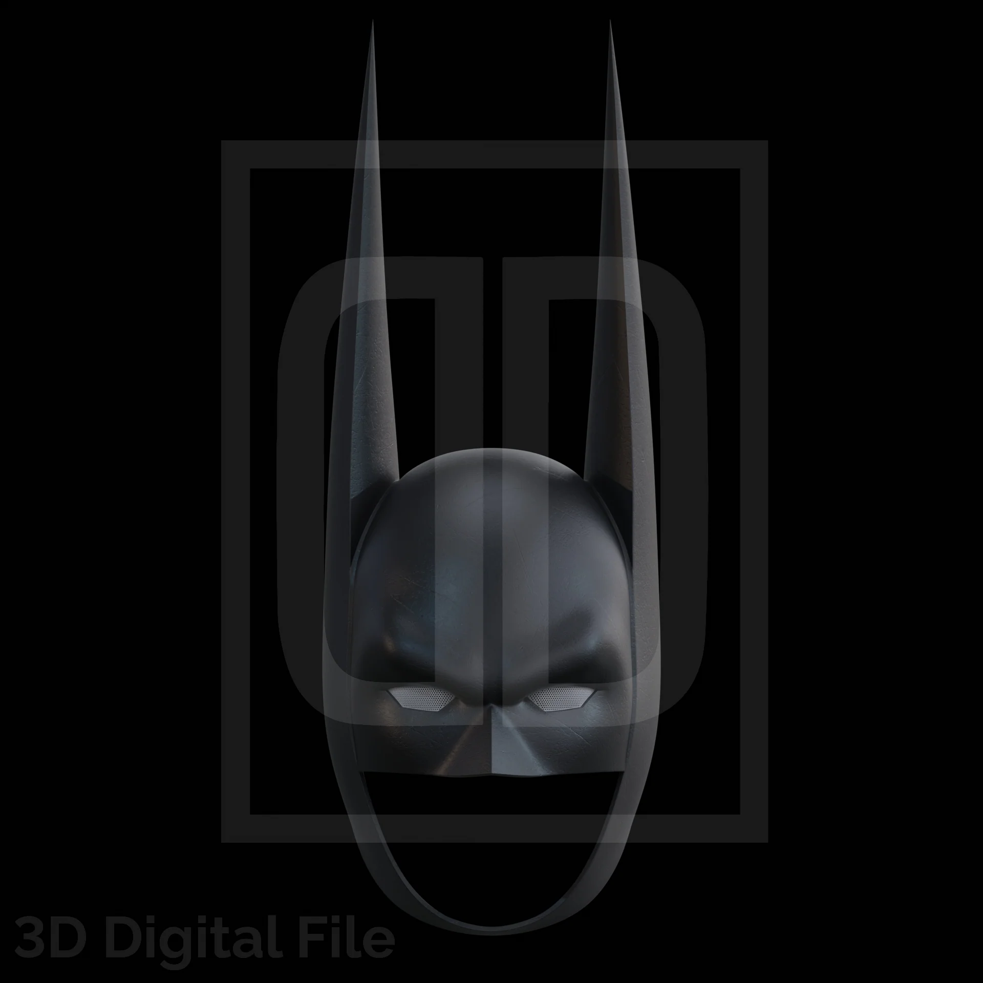 Buffed Bat Cowl 3D Model - Image 3