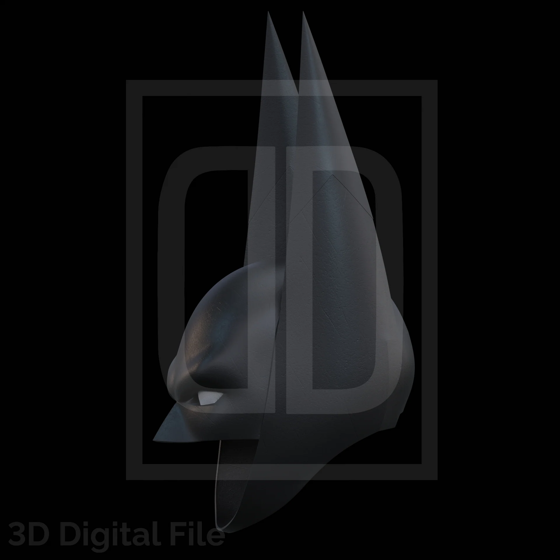Buffed Bat Cowl 3D Model - Image 5