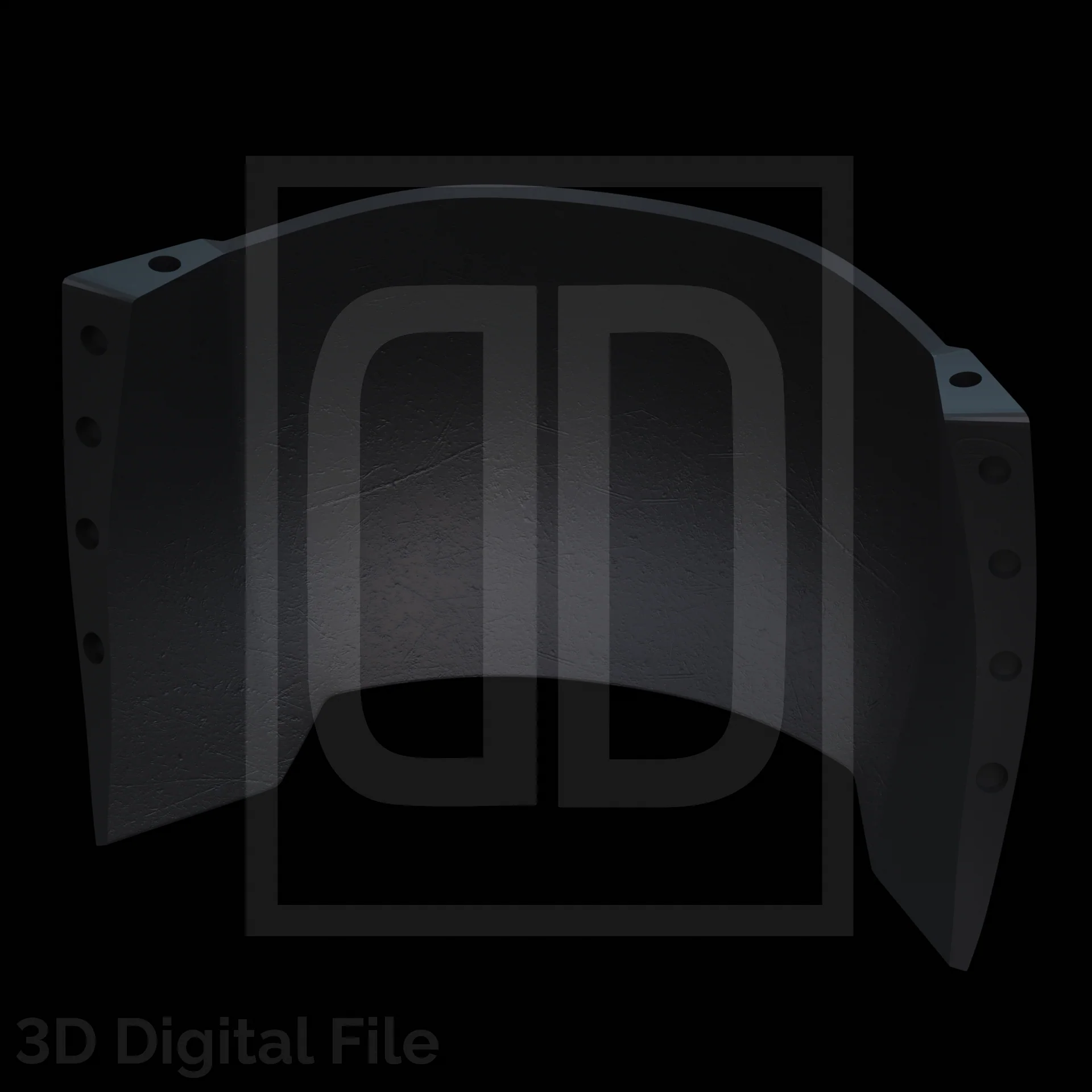 Buffed Bat Cowl 3D Model - Image 6