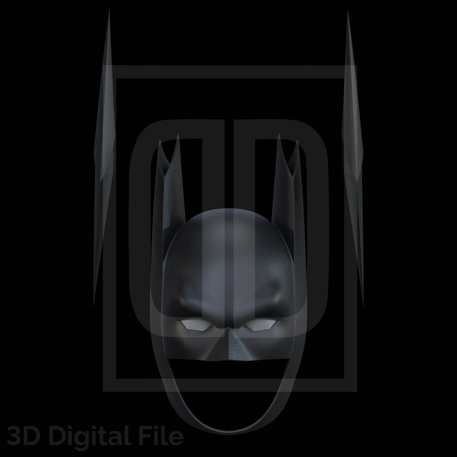 Buffed Bat Cowl 3D Model - Image 8