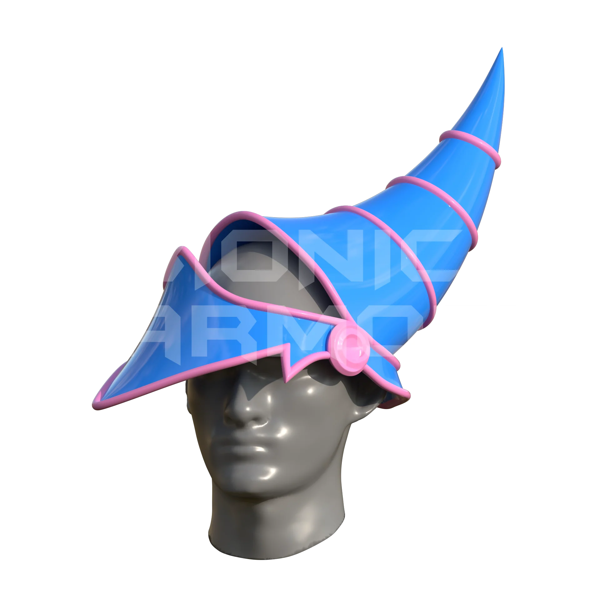 Card Game Wizard Girl Helmet 3D Model